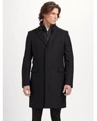 Burberry Wool Topcoat - Lyst