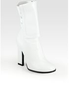 Jil Sander Foldover Leather Boots - Lyst