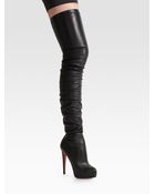 Christian Louboutin Overtheknee Boots - Lyst