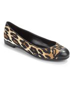 Giuseppe Zanotti Leopard Print Ballet Flats - Lyst