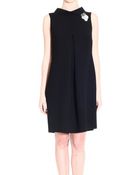La Vie En Rose Wide Collar Pleat Dress - Lyst