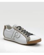 Prada Leather Suede Sneakers - Lyst