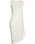 Rick Owens Lilies Asymmetric Draped Jersey Tunic - Lyst