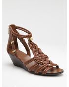 Tory Burch Bennett Miniwedge Sandals - Lyst