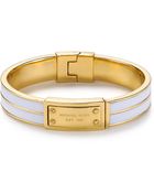 Michael Kors Enamel Plaque Bangle Bracelet - Lyst