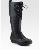 Ugg Belcloud Tall Laceup Shearlinglined Boots - Lyst