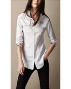 Burberry Brit Heritage Cotton Poplin Shirt - Lyst