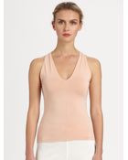 Donna Karan New York Stretch Jersey Tank - Lyst