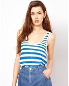French Connection Caprina Stripe Vest - Lyst