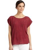 French Connection Sand Dune Printed Pocket Top - Lyst