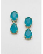 Kate Spade Faceted Drop Earringsblue - Lyst