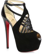 Christian Louboutin Carlota Patent Platform Sandals - Lyst