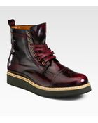 McQ by Alexander McQueen Derby Toe Brogue Boots - Lyst