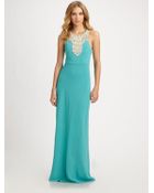 Tibi Anick Beaded Maxi Dress - Lyst