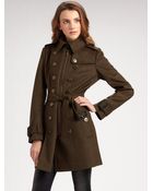 Burberry Wool Cashmere Military Coat - Lyst