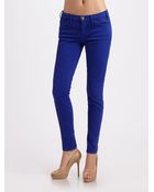 Current/Elliott The Low Rise Cropped Skinny Jeans - Lyst