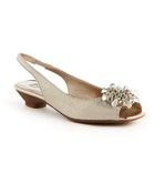 Anne Klein Junior Snakeskin Print Slingback Pumps - Lyst