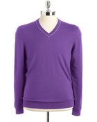 Hugo Boss V-Neck Sweater - Lyst