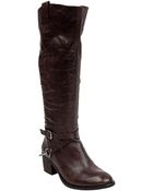 Steven By Steve Madden Sturrip Tall Leather Boots - Lyst