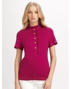 Tory Burch Lidia Polo Top - Lyst
