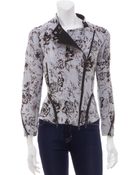 3.1 Phillip Lim Floral Corded Moto Jacket - Lyst
