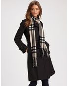 Burberry Skinny Giant Check Scarf - Lyst