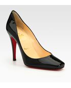 Christian Louboutin Particule Patent Leather Pumps - Lyst