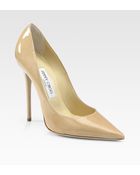 Jimmy Choo Anouk Patent Leather Point-Toe Pumps - Lyst
