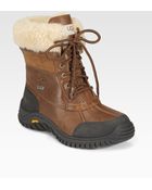 Ugg Adirondack Ii Lace-Up Shearling-Lined Leather Boots - Lyst