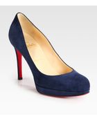Christian Louboutin New Simple 100 Suede Pumps - Lyst