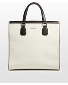 Gucci Canvas and Leather Tote - Lyst
