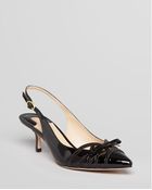 Joan & David Pointed Toe Pumps Gianne Slingback Kitten - Lyst