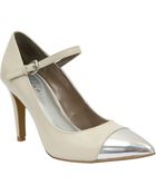 Tahari Sabina Leather Pointed Toe Mary Jane Pumps - Lyst