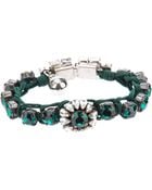 Shourouk Gem Embellished Braided Bracelet - Lyst