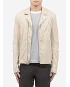 3.1 Phillip Lim Textured Leather Biker Jacket - Lyst