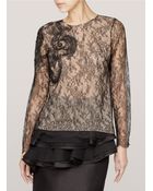 Jason Wu Embroidered Florallace Top - Lyst
