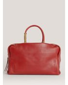 Lanvin Moonriver Leather Bowling Bag - Lyst