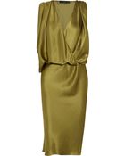 Maria Grachvogel Harlow Hammered Silk Satin Dress - Lyst