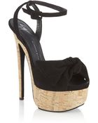 Giuseppe Zanotti Cork Wedge Sandal - Lyst