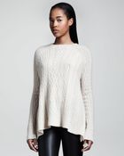 The Row Cableknit Swing Sweater - Lyst