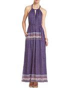 BCBGMAXAZRIA Mia Printed Maxi Dress - Lyst