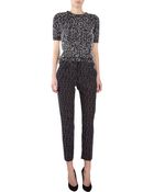 Chloé Skinny Cropped Tweed Trousers - Lyst