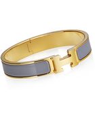 Hermes H Bracelet - Lyst