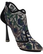 Nicholas Kirkwood Floralembroidered Ankle Bootie - Lyst