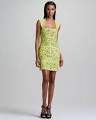 Nicole Miller Laceoverlay Cocktail Dress - Lyst
