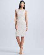 Theia Sleeveless Tweed Cocktail Dress - Lyst