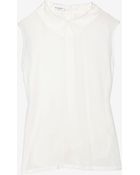Equipment Back Button Sleeveless Blouse - Lyst