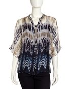 Alberto Makali Ombre Silk Tunic - Lyst