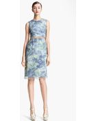 Erdem Helena Sache Print Organza Dress - Lyst