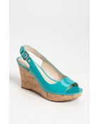 Franco Sarto Colley Wedge Sandal - Lyst